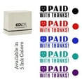 thumbnail image 7 of Printtoo Paid With Thanks Self Inking Rubber Stamp Pre-Inked Office Stamp- Home Office Business Stationery, 47 x 20 mm Red, 7 of 7