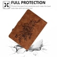 thumbnail image 6 of MonsDirect Case for 6.8" Kindle Paperwhite 11th Generation 2021, Suede Leather Cover with Stand, Auto Wake/Sleep with Pen Holder for Kindle Paperwhite & Signature Edition & Kids E-reader 2021, Brown, 6 of 7