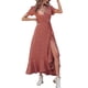 thumbnail image 1 of Vestido largo cruzado con escote en V y estampado floral PRETTYGARDEN para verano talla M, 1 of 8