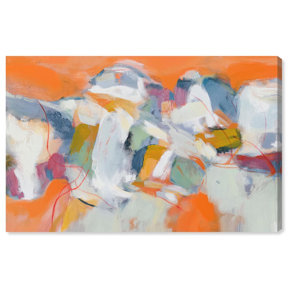 Canyon Fire II Canvas Print Abstract Wall Art by Art Remedy, Gallery Wrapped, 54 x 36