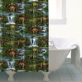 thumbnail image 4 of Colorful Dinosaurs Waterfall Landscape Pattern Shower Curtain 72"x84" ,Bathroom Decorative Shower Curtains Set with 12 Hooks,Modern Waterproof Washable Shower Curtain, 4 of 6