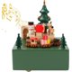 thumbnail image 1 of Bote Musique De Nol, Bote Musique Vintage Avec Train De Rotation Mcanisme Sculpt En Bois Artisanat Musical Bote Musique En Bois Bonhomme De Neige El, 1 of 5