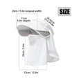thumbnail image 3 of Deago Womens Wide Brim Sun Hat with Detachable Face Cover & Neck Flap Ponytail Outdoor UV Protection Visor Hat for Garden Fishing Hiking, 3 of 8