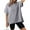 Gray tops 2024 summer, variant on Wycnly Summer Tops for Women Tops for Women 2024 Breathable Loose Irregular Hem Oversized Pullover Top Cute Solid Blouses Ladies Crewneck Short Sleeve T-Shirts