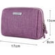 thumbnail image 3 of Makeup Bag, Small Travel Cosmetic Bag Nylon Waterproof Makeup Pouch for Women and Girl Organizing Cosmetic(Purple), 3 of 4
