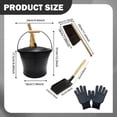 thumbnail image 5 of Cubo de cenizas,Cubo para cenizas de chimenea con tapa,guantes y pala,Cubo de metal de hierro con asa,resistente al calor,Cubo para carbón de exterior multifuncional y resistente,Herramientas, 5 of 5