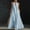 Light Blue, variant on XiYing Dress Shirts for Men, Women's Casual A-Line V-Neck Sleeveless Flowy Summer Maxi Dress with Pockets S-Xxl