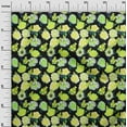 thumbnail image 2 of oneOone Cotton Flex Lime Green Fabric Florals Sewing Material Print Fabric By The Yard 40 Inch Wide, 2 of 4