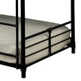thumbnail image 4 of Benjara 3 Tier Industrial Style Twin Size Bunk Bed with 2 Ladders, Black, 4 of 5