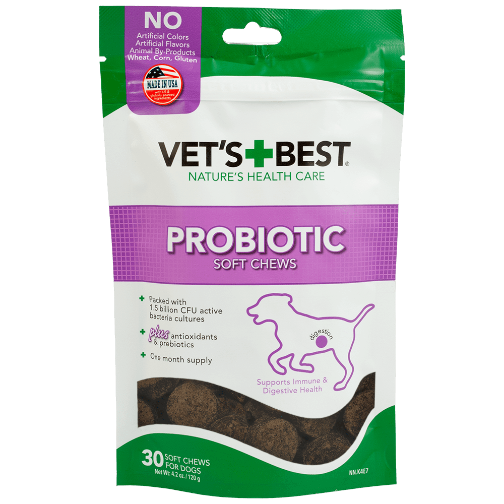 Vet's Best Probiotic Soft Chews Dog Supplements Supports Dog
