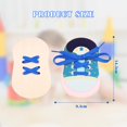 thumbnail image 1 of fastboy Engage In Interactive Play While Learning With Toy Cognitive Toys Wood Educational Toy Teaching Blue Shoe Lace 1Set, 1 of 6