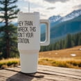 thumbnail image 4 of Hey Train Wreck This Isnt Your Station, 30oz Tumbler, 4 of 7