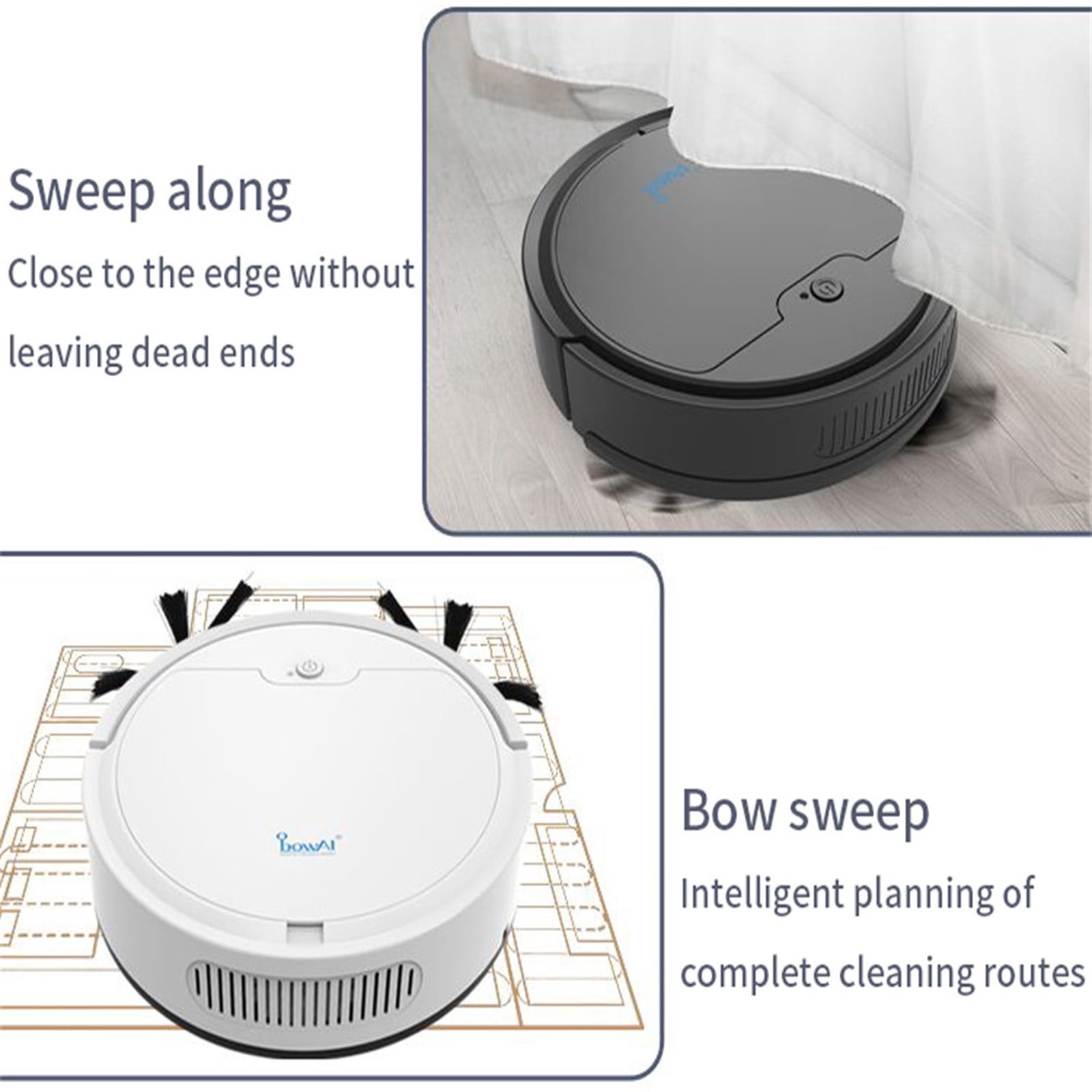 Robot Vacuum, Robot Vacuum and Mop Combo with Schedule,Smart Cleaning Robot Auto Robotic Vacuum Dry Wet Mopping Cleaner