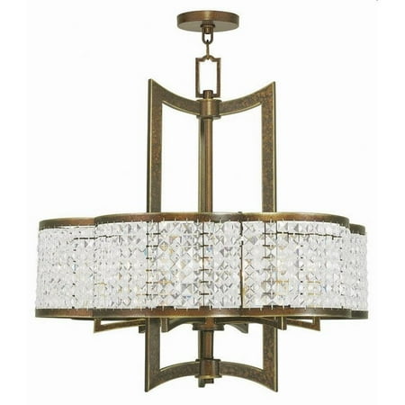 

Traditional Six Light Chandelier-Hand Painted Palacial Bronze Finish Bailey Street Home 218-Bel-1764532