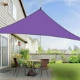 thumbnail image 1 of Christmas Savings Clearance! Cbcbtwo Sun Shade Sail, 13' x 13' x 13' Triangle Canopy Sun Shade Sail, UV Block Purple Sunshade for Patio Backyard Lawn Garden Swimming Pools Outdoor Activities, 1 of 6