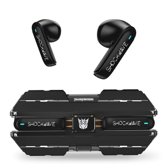 Wireless Headphones, Bluetooth 5.4 Ear Buds Deep Bass Sound Earbud with Smart Noise Cancelling Mic IPX5 Waterproof in Ear Earphones for Android IOS, Black