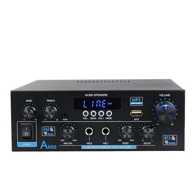 Ak55 900w Home Power Amplifier 2.0 Channel Bluetooth 5.0 Hifi Digital Stereo Sound Amplifier 2.0 45