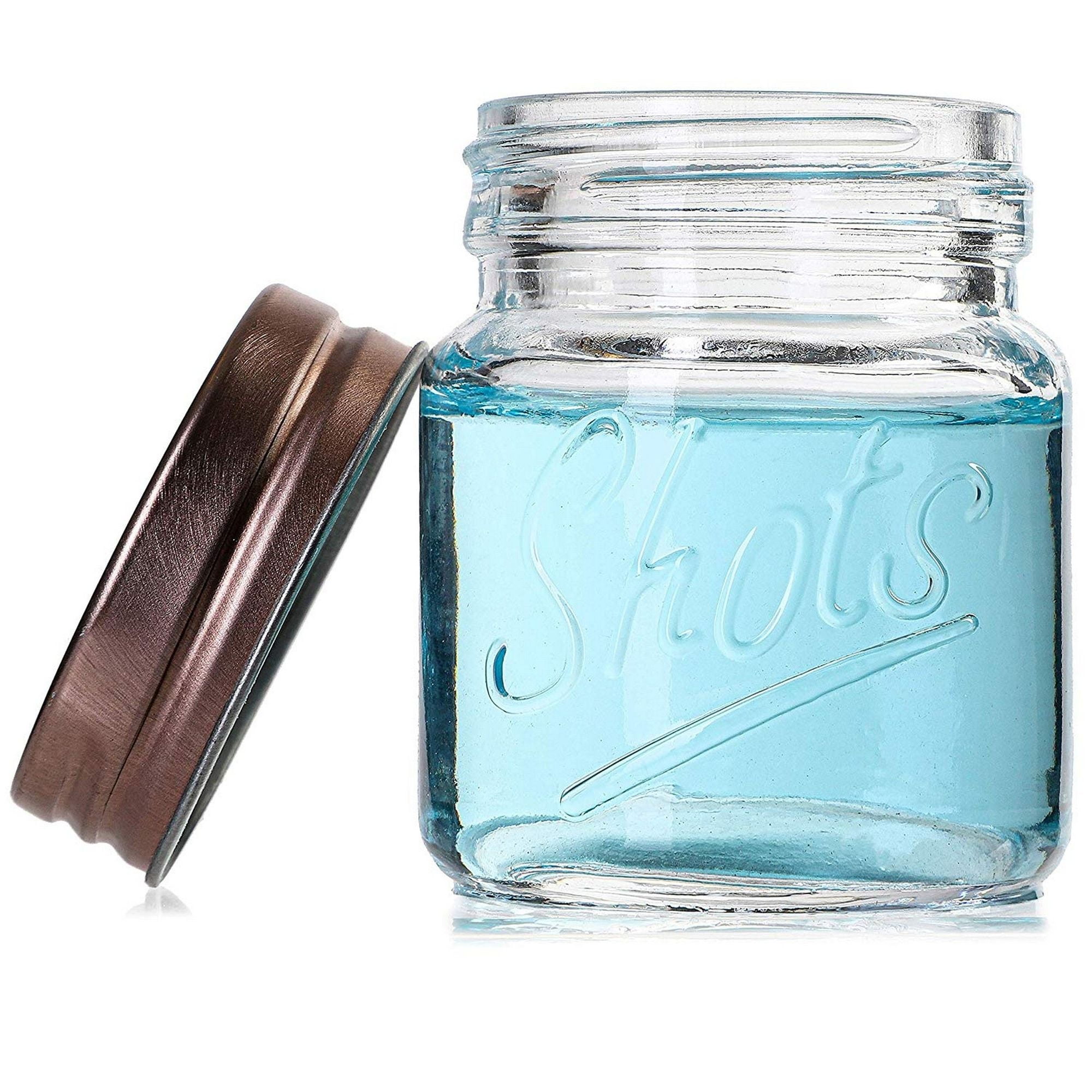 Juvale Bulk 2 Ounce Mini Mason Jars Shot Glasses with Lids (12 Pack) Walmart Canada