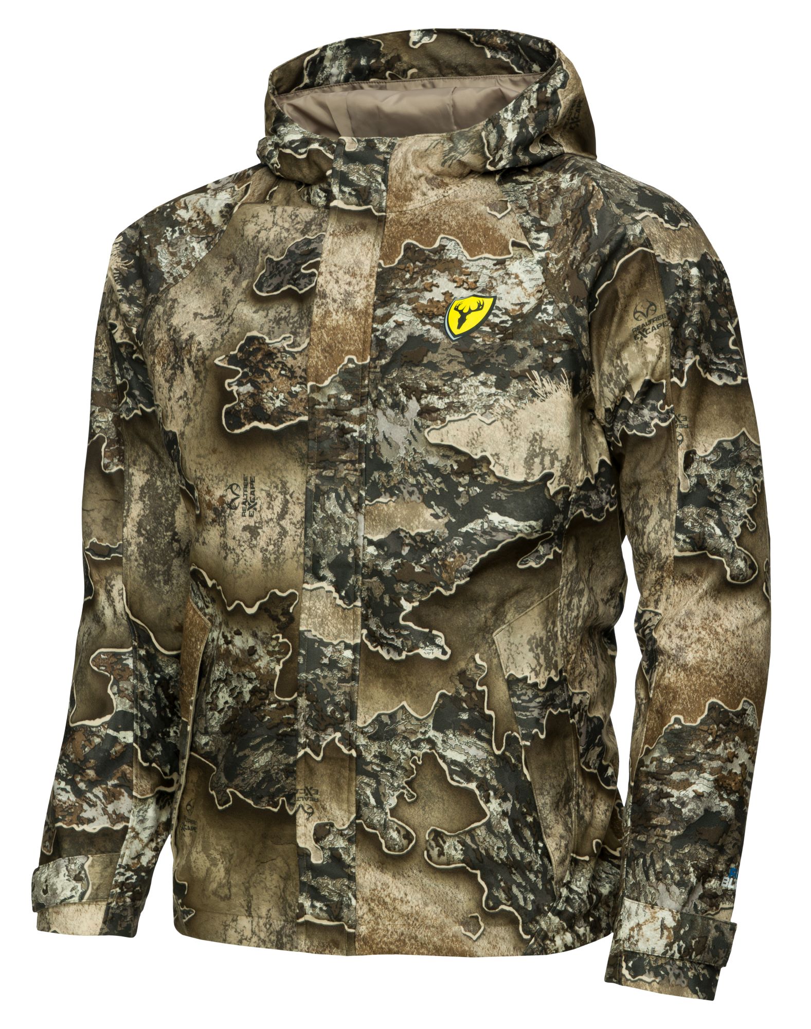Blocker Outdoors Drencher Lightweight Breathable Waterproof Camo Rain Jacket for Men (Realtree Excape, XX-Large)