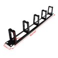 thumbnail image 3 of 3X 19 Inch 1U Rack Cabinets Network Organizer Hollow Metal Base Five Ring Detachable Wire Manager Frame, 3 of 7