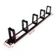 thumbnail image 4 of 3 gabinetes de rack 1U de 19 pulgadas, organizador de red, base metálica hueca, cinco anillos, marco organizador de cables desmontable, 4 of 8