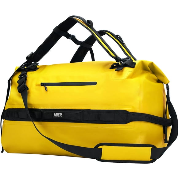 Bolsa de viaje MIER Waterproof Rolltop 80L Amarilla