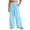 0$-Blue1542, variant on Kiijoy Girls Linen Wide Leg Pants Breathable Pull On Pants with Pocket, Black, Sizes 4-14