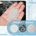 thumbnail image 3 of Perlas de Burbuja de Resina Uxcell, Mini Burbujas de Vidrio Iridiscentes Sin Agujero para Manualidades de Bricolaje Blanco/Colores Mezclados (Claro), 3 of 7