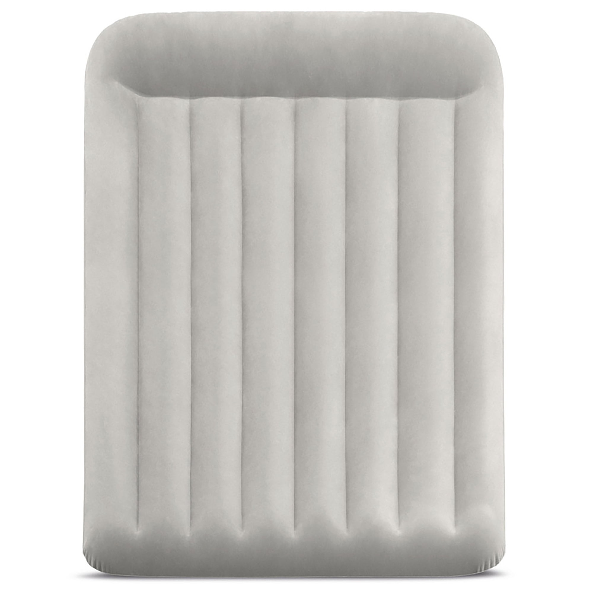 Intex: Pillow Rest Airbed - Queen - 12" Inflatable Air Mattress, Built-In Pump & Pillow, Mid-Rise, Fiber-Tech, Velvety Surface, 600lb Cap, 64117ED