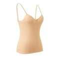 thumbnail image 4 of Daznico Tank Tops for Women,Women's Shelf Bra Camisoles Adjustable Spaghetti Strap Tank Tops Basic Layer,Size M, 4 of 8