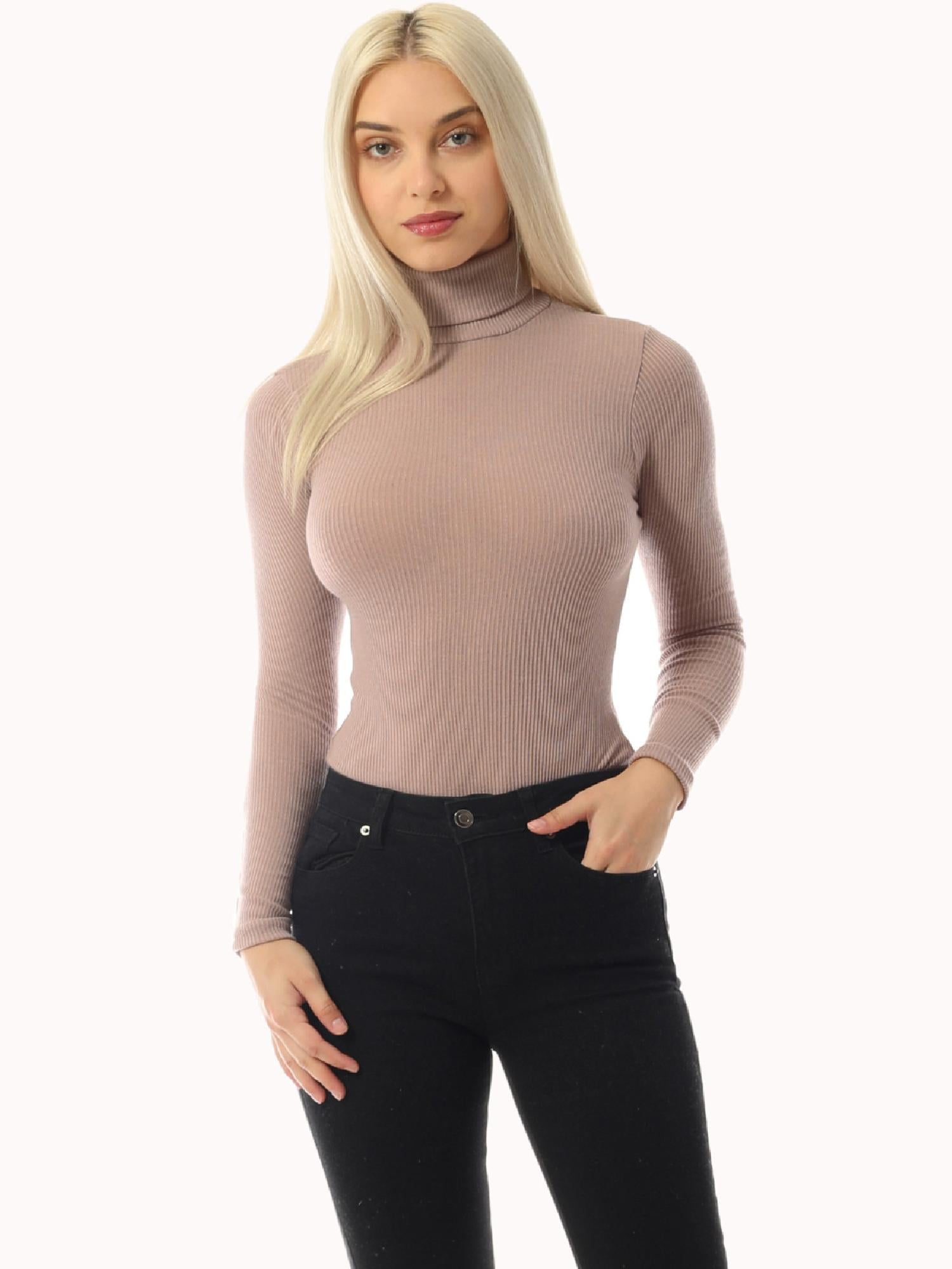 Andmary Juno turtle knit bodysuit turtle knit Juno mocha