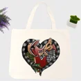 thumbnail image 3 of Bolso de lona Beetlejuice, bolso de mano personalizado, bolso de mano informal para mujer, bolso de compras reutilizable de gran capacidad, 3 of 5