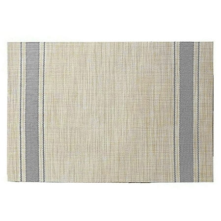

Farfi Dining Mat Heat-Resistant Non-Slip Anti-oil Decorative Reusable Insulated Stain Resistant Japanese Style Heat Insulation Table Mat Household Accessory (Grey)
