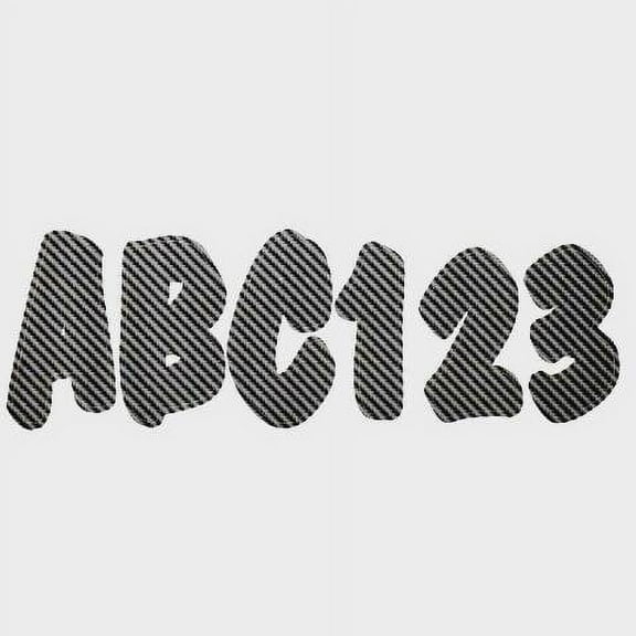 Shoreline Marine Boat Letter Number Decal SL91572 | Black 3 Inch (Kit)