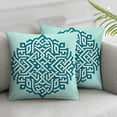 thumbnail image 2 of Geometric Teal Pillowcase Modern Seamless Pattern Decorative Pillow Covers for Home Decorative, 2 of 6
