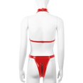 thumbnail image 5 of Lencería sexy de una pieza para mujer Ahueca hacia fuera la tentación Babydoll Ropa interior Ropa de dormir Malla de cuero de imitación Cremallera Ropa interior Fridja  nalpqowj38869, 5 of 5