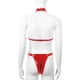 thumbnail image 5 of Lencería sexy de una pieza para mujer Ahueca hacia fuera la tentación Babydoll Ropa interior Ropa de dormir Malla de cuero de imitación Cremallera Ropa interior Fridja  nalpqowj38869, 5 of 5