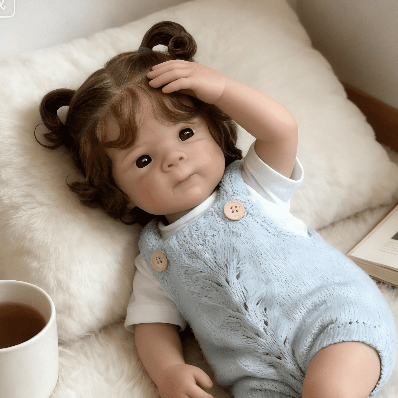 Dayoff Kids Lifelike Reborn Baby Dolls - 18 Inch Realistic Baby Doll (No Accessories) For Kids Age 3+