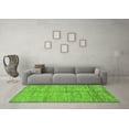 thumbnail image 3 of Ahgly Company Indoor Rectangle Abstract Green Modern Area Rugs, 7' x 9', 3 of 4