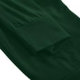 thumbnail image 5 of VgaVtl Plus Womens Pants Full Length Wide-Leg Green High Waist Womens Fall Cargo Pants Solid Loose Pocket Pants, 5 of 9