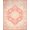 Peach Ivory, Pattern 19, variant on ODIKA Peach Boho Medallion With Vintage Floral Scroll And Bordered Trellis Stain Resistant Low Profile for Dorm Room, Small Living Apartment
