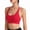 Red, variant on SCSAlgin Adjustable Strappy Sports Bras for Women Cute Crisscross Bra Wirefree Padded Top for Workout Yoga Daily