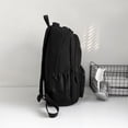 thumbnail image 4 of Gyujnb School Backpack, Black Backpack for School College and Travel: Bookbag with 8 Compartments, Backpack for School, 4 of 5