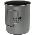 thumbnail image 2 of Kuvik 450ml (15.2 oz) Titanium Cup with Lid - Ultralight and Compact Pot for Backpacking, Camping, and Survival, 2 of 6