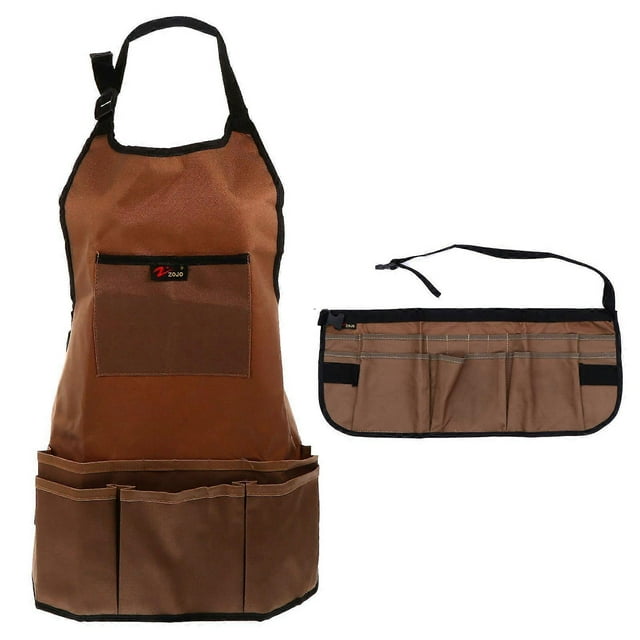 2PCS Oxford Cloth Gardening Apron Premium Gardening Apron Sturdy Gardening Apron