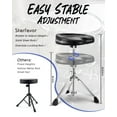 Starfavor Music Drum Throne, Adjustable Height, Padded Seat, Supportive