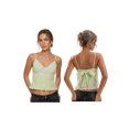 thumbnail image 3 of LMLYSoH Women Camisoles Embroidered Trim V-Neck Spaghetti Strap Babydoll Tank Tops Summer Fashion Sleeveless Vests Streetwear, 3 of 9