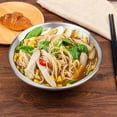 thumbnail image 4 of ABCISI Soup Bowls Ramen Bowls, SUS304 Stainless Steel Double Walled Serving Bowl for Udon Soba Pho Salad Cereal, Heat Resistant Food Serving Bowl Kitchen Supplies for Home Restaurant, 9.5-Inch(2 Pcs), 4 of 8