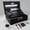 Black with LED Light, variant on LED Bamboo Decorative Box with Combination Lock, Stash Storage Box with Rolling Tray Glass Jar Accessories, Great Gift Choice
