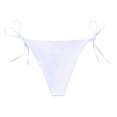 thumbnail image 3 of JIAYUE Womens Swimwear Fashion Versatile Bikini Cheeky Bathing Suit Side Tie Solid Color Swim Shorts Summer Beach Vacation Swim Bottoms, 3 of 3